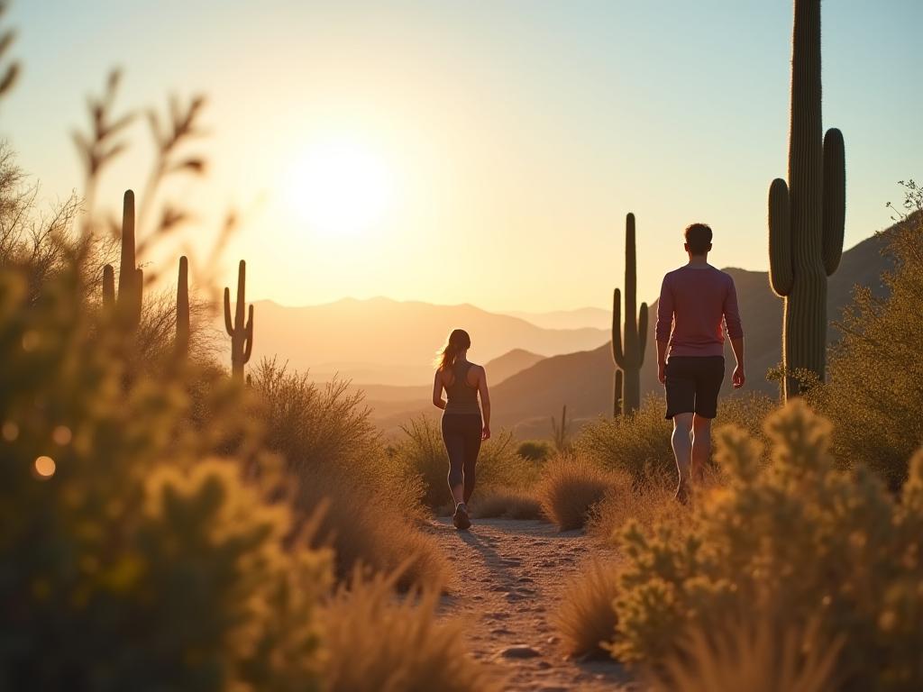 Wellness journey in Scottsdale desert landscape